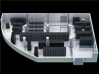 西安机房可视化效果图制作,全景动态效果图设计