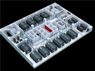 榆林效果图制作，建筑厂房绿化，机房工程效果图设计